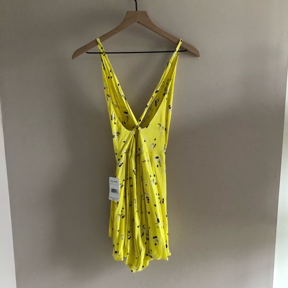 NWT Free People Tango at Night Yellow Romper - Picture 8 of 10
